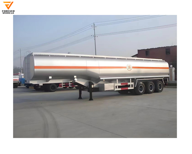 45cbm 3 compartimentos 4000-60000 litros de gasolina Diesel Aleación de aluminio Tanque de aceite Semirremolque cisterna de combustible