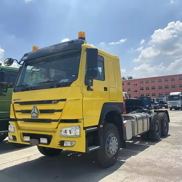 SINOTRUCK SITRAK 6*4 CNG Camión Tractor de Carga Pesada Transmisión Manual Diesel Motor Weichai Euro 2 Nueva Suspensión Neumática Izquierda