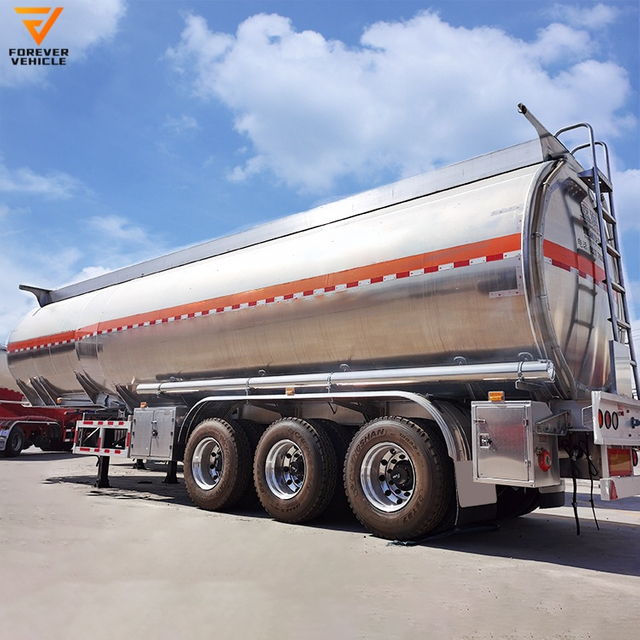 Venta directa de fábrica, tres ejes, 3 ejes, remolque cisterna de combustible de aluminio de 8000 galones a bajo precio