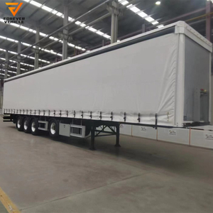 3 ejes 40 pies 53 pies cortina lateral Van Box remolque de camión de carga con suspensión neumática