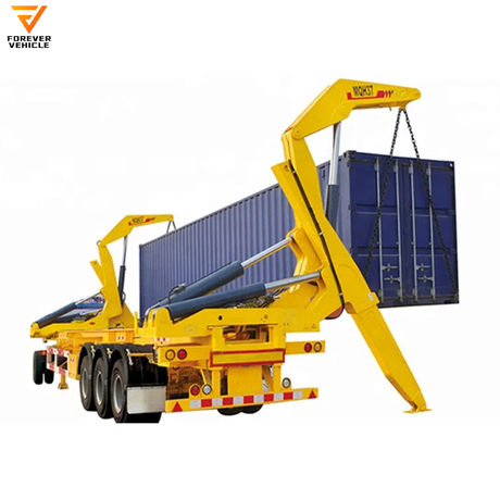 Semirremolque elevador lateral de remolque con cargador automático de contenedor de 20 pies y 40 pies de 3 ejes de alta calidad a la venta