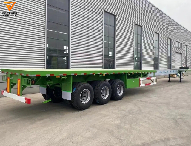Semirremolque extensible Remolque extensible Remolque de plataforma plana extraíble 30 toneladas